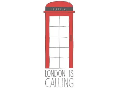 London is Calling illustration london screenprint
