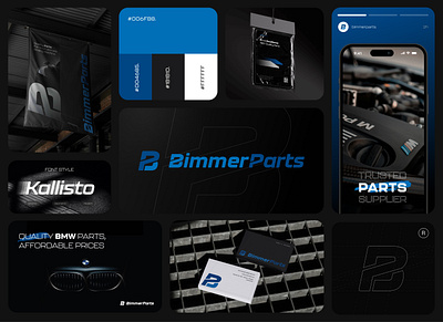 BimmerParts – Brand Identity b logo blue bmw bmw logo branding cars cars logo identity logo logotipai logotype nemokami logotipai pidea presentation visual identity