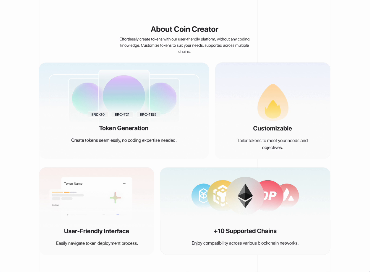 UI/UX Design for Coin Creator