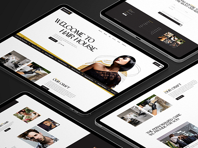 Hair House Website figma ui ux web design website