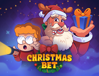 Christmas Bet: Promo Art 3 (Christmas Event) art cartoon character design game illustration santa claus