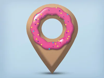 Donut Dazzler Icon app cake cute donut geolocation hackathon icon jelly logo pretty sprinkles startupweekend