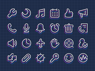 LEWA OS Menu Icon Set