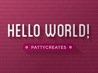 Hello World Dribbble basketball debut dribbble hello logo pattern pattycreates sf tesselation vintage wallpaper
