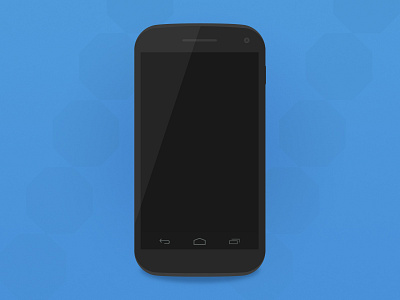 Smartphone Mockup android clean flat design illustration minimal nexus4 phone mockup smartphone