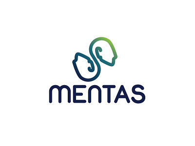 Mentas branding font logo profile rounded vector