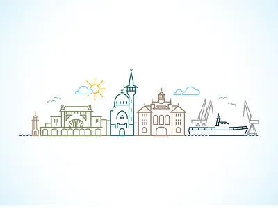 Constanta City @2x city constanta line line craft line work