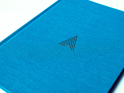 Foil deboss... book brochure cover deboss foil gold hardback logo mark yacht