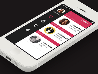 Flat Clean UI Redesign for Qlubber events flat flat ui ios nightlife phone qlubbr singapore ui