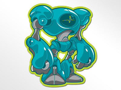 Epic Robot robot sticker stickermule vector