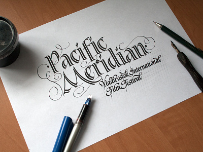 Pacific Meridian pathfinder calligraphy calligraphy and lettering artist calligraphy artist calligraphy logo et lettering evgeny tkhorzhevsky font hand lettering logo lettering artist lettering logo logo type