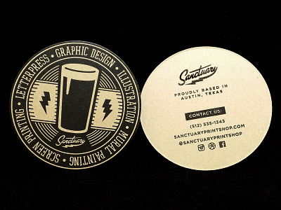 Self Promo Coasters coaster design diecut illustration lance mcilhany screenprint