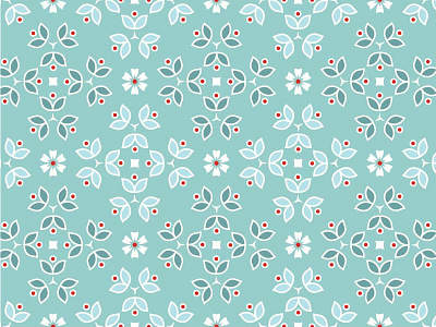 Daisy Pattern daisy floral illustration leaf leaves pattern repeat vector