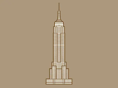 ESB building esb illustration new york nyc skyscraper