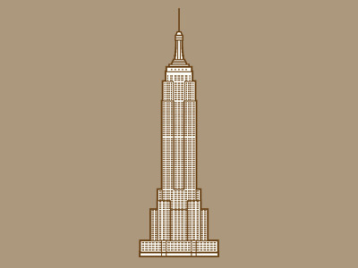 ESB building esb illustration new york nyc skyscraper