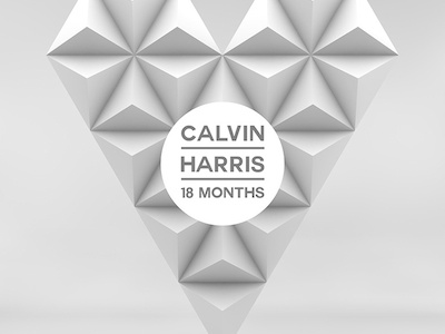 Calvin Harris - 18 Months Poster 18 months calvin harris cinema 4d illustrator photoshop