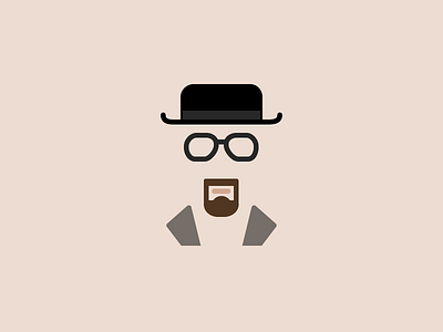 Heisenberg breaking bad flat heisenberg illustration minimal simple tribute