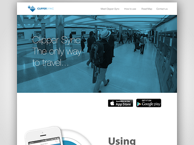 Clipper Site app showcase concept website