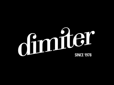 Personal typography experiment – dimiter chadomoto dimiter petrov lettering ligature logo logotype typography wordmark