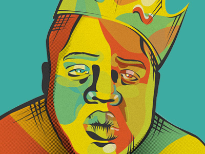 What's Beef? biggie illustration notorious portrait vector