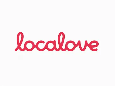 Localove lettering logo simple typography