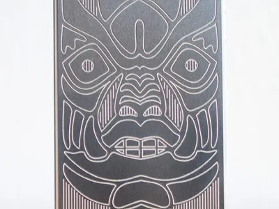 Etched Linework etched line art linework luxe plate stainless steel