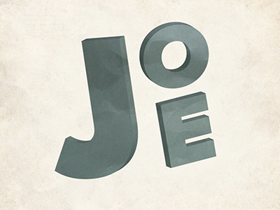 Type Experiment 3d typography