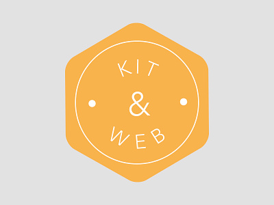 Kit & Web branding fun logo