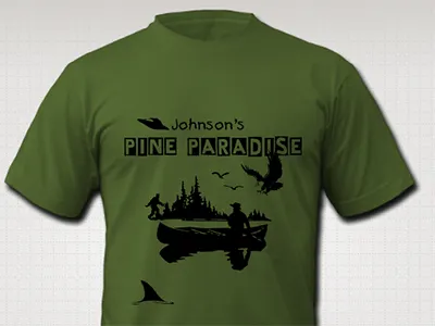 Clipart Cabin T-Shirt cabin clipart north northwoods t shirt tshirt wisconsin woods