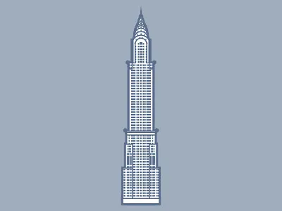Chrysler building chrysler illustration new york nyc skyscraper
