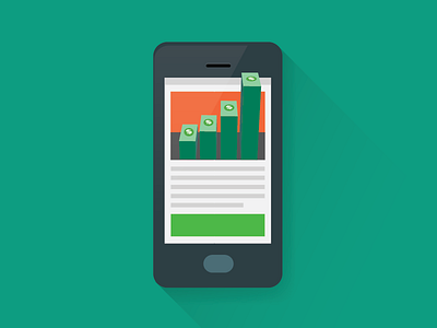 Mobile 2.0 flat icon iconography mobify vector