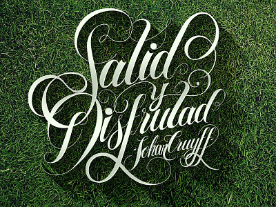 Salid y Disfrutad barcelona football futbol holanda lettering mexico netherlands soccer sonora type typography