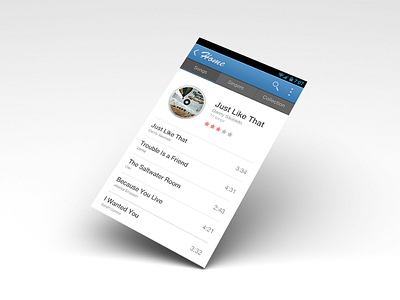 Music For Andriod design，music gui ui