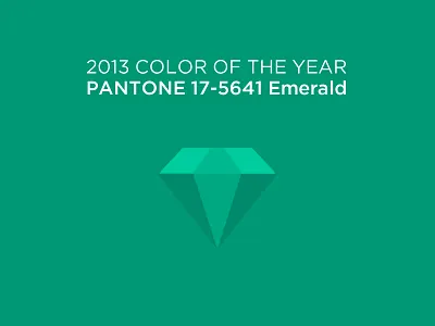 Pantone Emerald color design emerald green icon logo pantone