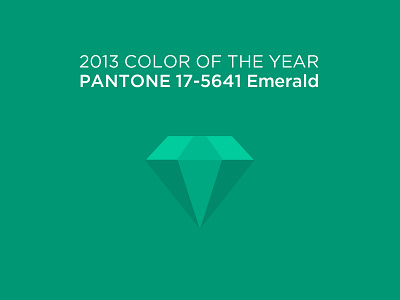 Pantone Emerald color design emerald green icon logo pantone