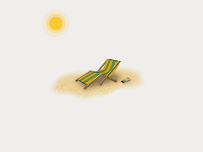 Holiday chair happy holiday icon summer summer chair