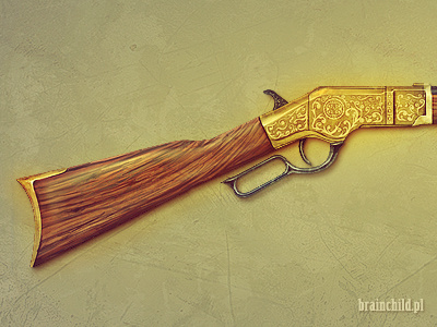 Rifle brainchild brainchild.pl concept art game icon game item icon icon designer item rafal urbanski rafał urbański weapon