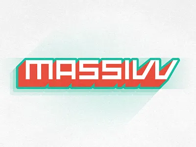 Massivv gaming lettering logo