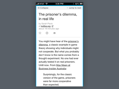 MnmlRdr Article Expanded article iphone reader rss