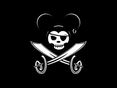 Mickey Pirate disney disneyland logo magic mickey mouse pirate skull swords tshirt