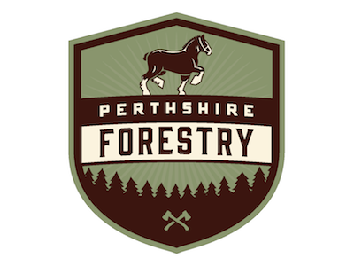 Perthshire Forestry badge logo