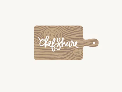Chefshare 3 chefshare hand lettering logo woodgrain