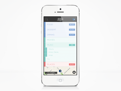 iPhone List App app application flat design interface iphone list mobile ui
