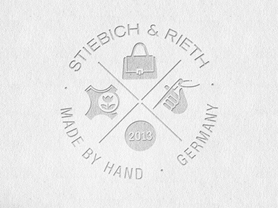 Leather Signet Stamp bag bergfest case fashion handmade leather sewing stamp