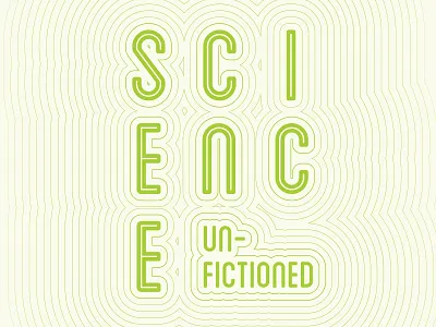 Science Unfictioned science typography vector