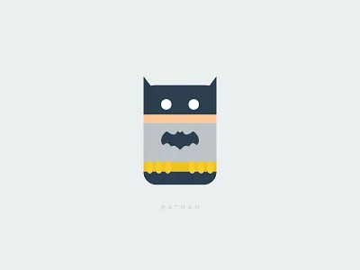Batman batman flat illustration minimalism