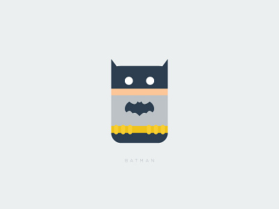 Batman batman flat illustration minimalism