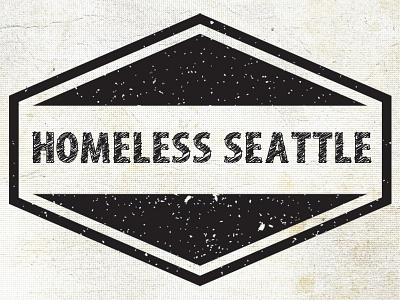 Homeless Seattle badge design homeless logo seattle