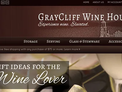 Wine House Design brown design earthtones navigation wine