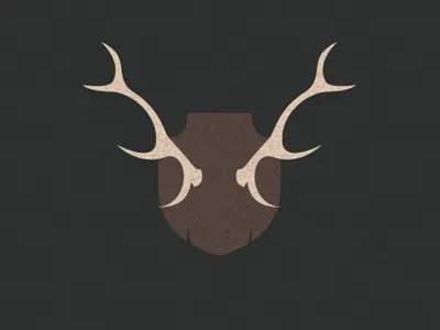 Reindeer wall horns horns illustration reindeer